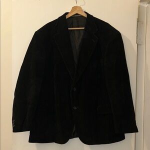 Classic Black Corduroy Men's Blazer